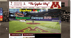 Desktop Screenshot of gopherbaseballcamps.com
