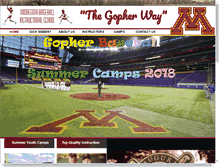 Tablet Screenshot of gopherbaseballcamps.com